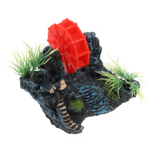 Aquarium Landscape Decor Resin Fish Tank Mountain with Fish Shelter Feature