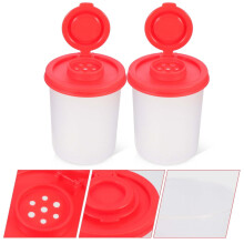 2Pcs Salt Shakers Small Condiment Bottles Portable Pepper Bottles Camping Salt Shaker