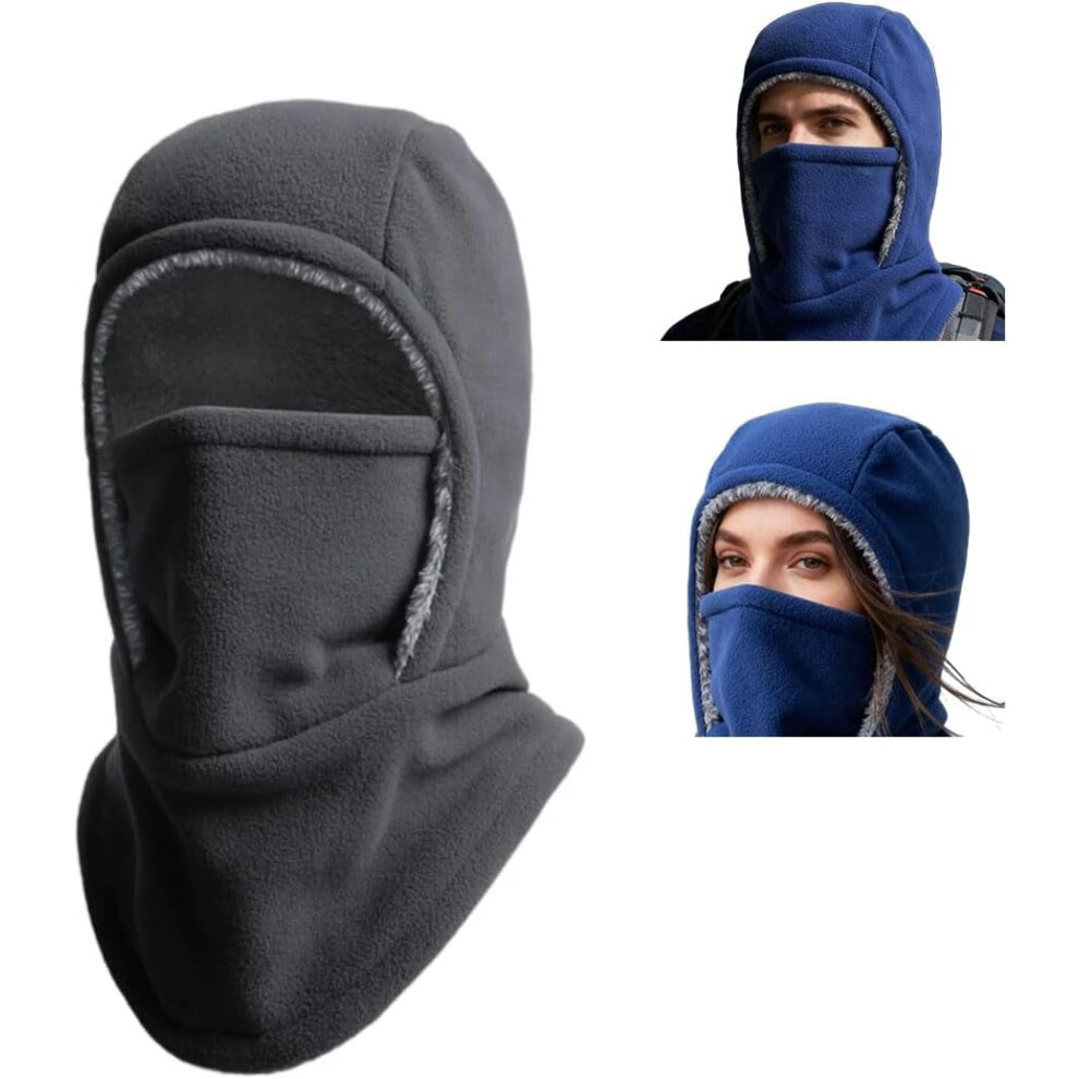 Winter Warmth 2-In-1 Hat & Face Mask - Windproof, Outdoor Cold Protection, Face And Neck Protection In 1 9152228631748