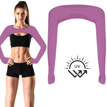 Cooling Shawl Arm Sleeves, Sun Protection Women's Crop Tops for Golfing,Riding,Driving