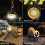Solar Rechargeable COB LED Flashlight - Multi-Functional Portable Lamp with Magnetic Tail & Emergency Lighting Features 3