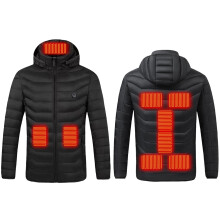 Heated Puffer Coat for Men and Women with 9-Zone Heating