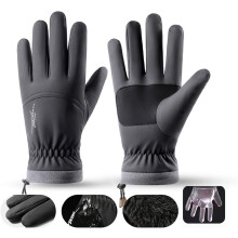 Unisex Winter Motorcycle Gloves, Windproof Thermal Touchscreen Gloves for Cycling, Driving, Hiking – Blue, M