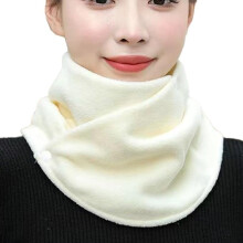 Neck Warmer Scarf Thickened Windproof with Two Buttons