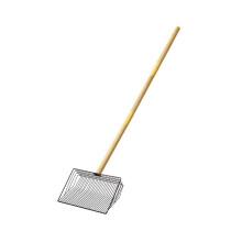 Large Metal Chicken Poop Scooper, 3-in-1 Detachable, Stainless Steel, Wooden Handle – Compatible with Chicken Coop Accessories