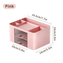 Pen Organizer with 2 Drawers for Desk Storage