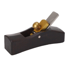 Mini Ebony Wood Planer – Lightweight Hand Tool, Secure Metal Wedge, High‑Speed Steel Cutter, Smooth Trimming for Woodworking