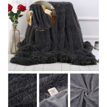 Faux Fur Blankets Queen Size, Soft Fuzzy Fluffy Blanket, Warm Thick Sherpa Long Hair Shag Lightweight Cozy Throw for Bedroom Sofa Couch