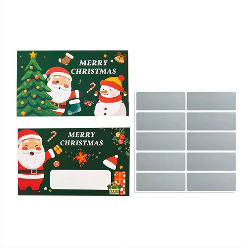 Scratch Off Game Cards Christmas Party 10 pcs