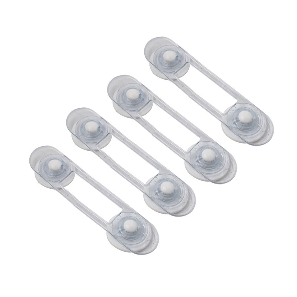 Clearance Sale!Children Security Locks Transparent Cupboard Door Lock Multi-Purpose Latches For Cabinets Drawers Refrigerators, Hardware Adapter