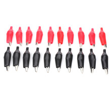 Jumper Electric Test Clips for Circuit Repair, Power Supply Clips with Protective Insulation Cover Thickened Battery Clamp Connector for Alligator