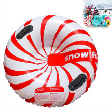 1 PCS 35" Heavy-Duty Inflatable Snow Tube for Kids & Adults, with Handles – Compatible with Winter Family Activities