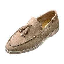 Willtoo Women's Suede Loafers with Tassels – Slip-On Dress Shoes for Casual– Fashionable & Comfortable Complexion