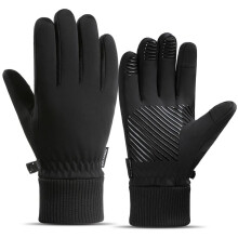 1 Pair Winter Waterproof Ski Snow Warm Gloves for Women Men, Water-Resistant Windproof Anti-Slip Warm Gloves for Cycling, Running, Driving
