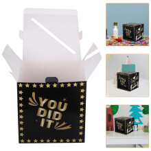 Graduation Party Card Box with Top Slot for Advice and