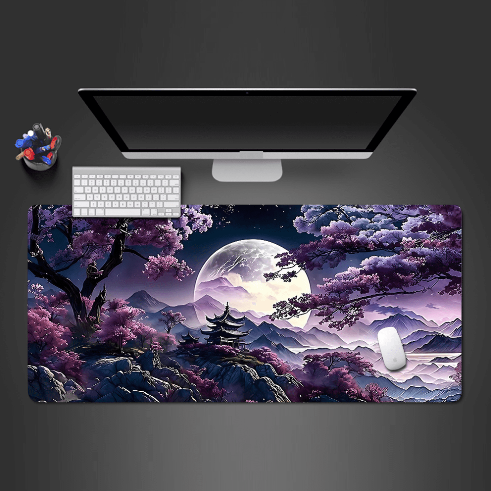 Mouse Pad Sakura Landscape Desk Accessories Mat Gamer Rug Xxl Keyboard Pad 1000X500x3mm Desk Mat Office Carpet Gaming Mouse Mats 9170372240821
