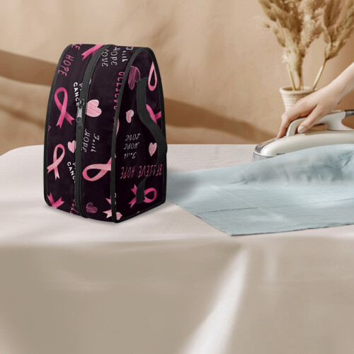 Breast Cancer Themed Pattern Polyester Iron Carrier Bag, Bag Only 2