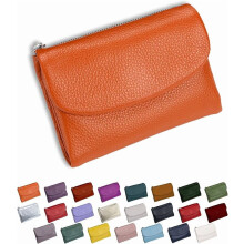 Pebble Leather Wallet Unisex – Genuine Leather Coin Purse