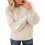 Women's Cable Knit Sweater Lightweight Polyester Pullover 1