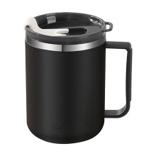 430ML Stainless Steel Covered Water Cup Coffee Cup Double Layer Insulated Sealed Leaks Proof Office Tea Cup