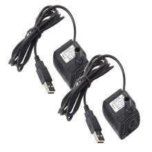 Clearance Air Pump under $7,USB 13W Water House Submersible for Pumping Tank Fish 3.59V Aquarium Garden Tools & Home Improvement 2PC