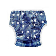 Couches de bain absorbantes réutilisables à pression pour bébés et jeunes enfants (garçons et filles), culottes imperméables réutilisables