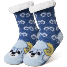 Girls Fuzzy Slipper Socks Warm Cozy Animal Design 1 Pair