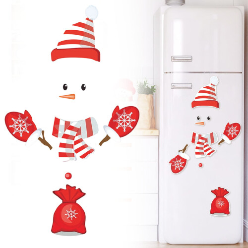 Snowman Refrigerator Magnets Holiday Set6pcs