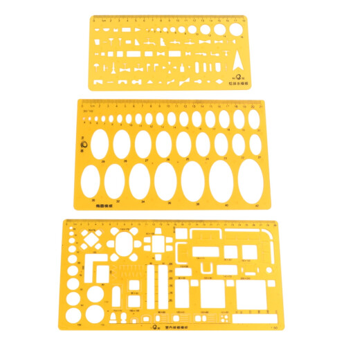 Ellipse Drafting Drawing Stencil Mechanical Ruler Oval Round Template