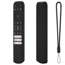 Capa de silicone para controle remoto de TVs TCL RC813FMB1/RC923FMB3/RC902V FMR1/FMR4/FMR5 – Compatível com controles remotos de Smart TVs TCL
