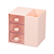 Organizer da scrivania in plastica per articoli da ufficio, portapenne e contenitore per trucchi – Compatibile con scrivanie standard