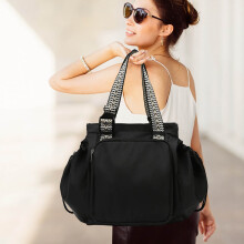 Reise-Organizer-Tasche Damen Tragetasche Rucksack Schultertasche Großes Fassungsvermögen Pendler-Einkaufstasche mit 15 Fächern Mehrzwecktasche