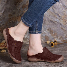Women's Platform Wedge Sandals with Arch Support, Hollow Design, Baotou Flower Style – Summer Beach & Outdoor Sandals, Compatible with 2023 Styles