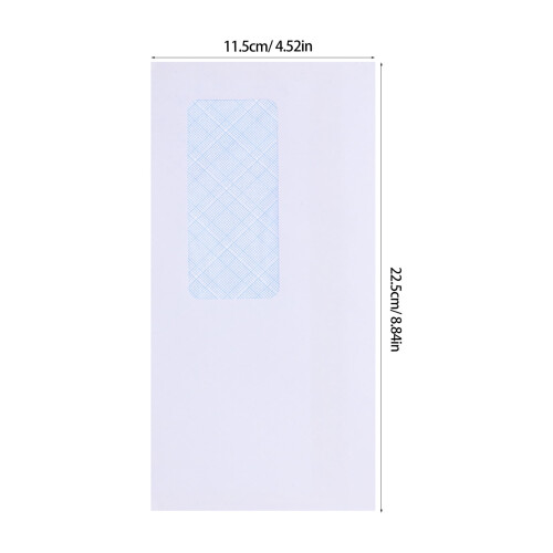 50pcs Secure Self-Sealing Envelopes With Left Window For Business And Personal Use Ideal For Mailing Documents Invitations 1