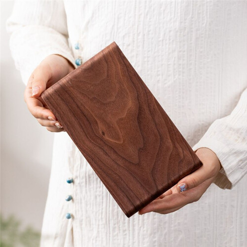 Retro Wooden Tray,Rectangular Desktop Display Rack for Home & Hotel, Coffee Table Decorative Plate, Thick Design 2