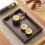 Bamboo Wooden Tea Tray - Rectangular Solid Wood Serving Tray for Hotel, Home Dinner Plate, Tea Stand, Tableware Storage 4