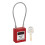 1pc Compact cable padlock with 2 keys long shackle safety lock different locking 4