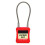 1pc Compact cable padlock with 2 keys long shackle safety lock different locking 7