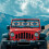 Jeep Windshield Sun Shade Blue Aztec Tribal Reflective Mat 2