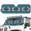 Jeep Windshield Sun Shade Blue Aztec Tribal Reflective Mat 5