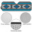 Jeep Windshield Sun Shade Blue Aztec Tribal Reflective Mat 6
