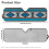 Jeep Windshield Sun Shade Blue Aztec Tribal Reflective Mat 7