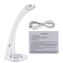 Lampada da scrivania a LED regolabile con temperatura di colore personalizzabile, design pieghevole, struttura in acrilico resistente, protezione per