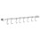 Multi Function Stainless Steel Kitchen Organizer, Wall Mounted Space Saving Bar With Sliding Hooks For Cooking Utensils, Durable Easy Installation 3