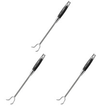 3St Praktische Grill Vleesflipperhaken Met Licht Handvat