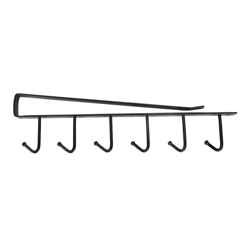 Under Shelf Hooks, Space-Saving Mug Holder For Kitchen Utensil Storage, Ideal For Under-Shelf Hanging Solutions (Black)