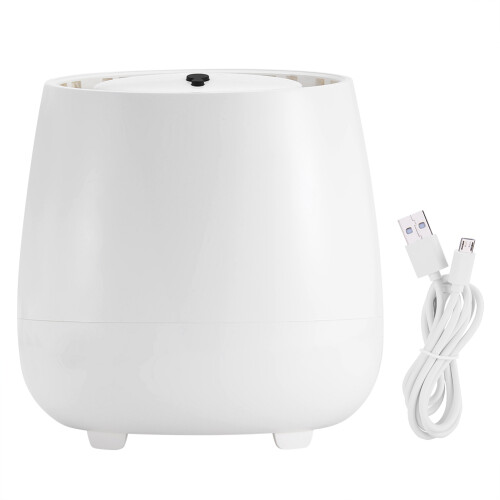 Portable Car Essential Oil Diffuser, Ultrasonic Aroma Diffuser with Cool Mist (White)