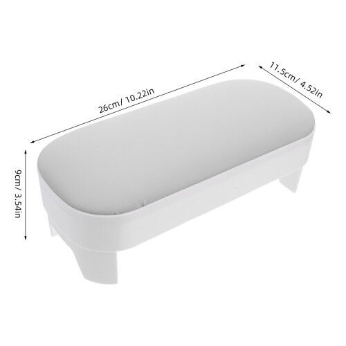 Durable Grey Nail Pillow Hand Holder PU Manicure Cushion 2