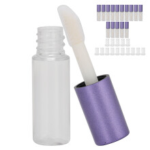 Reise-Lipgloss-Tuben 1,2 ml Mini-Kosmetiktaschen mit Gummikappen-Set