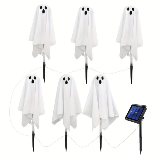 Solar Ghost Bodenleuchte – Weiß, 6-teiliges Set 1